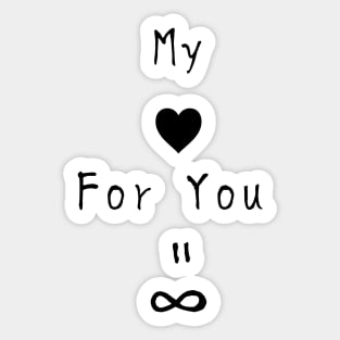 【Valentine's Day】My love for you is forever White ver. Sticker